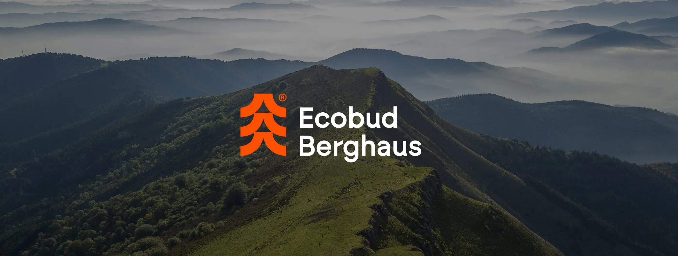 Ecobud Berghaus: Brand concept, logo, identity and brandbook for Ecobud Berghaus, a developer building homes in the Carpathian forest.