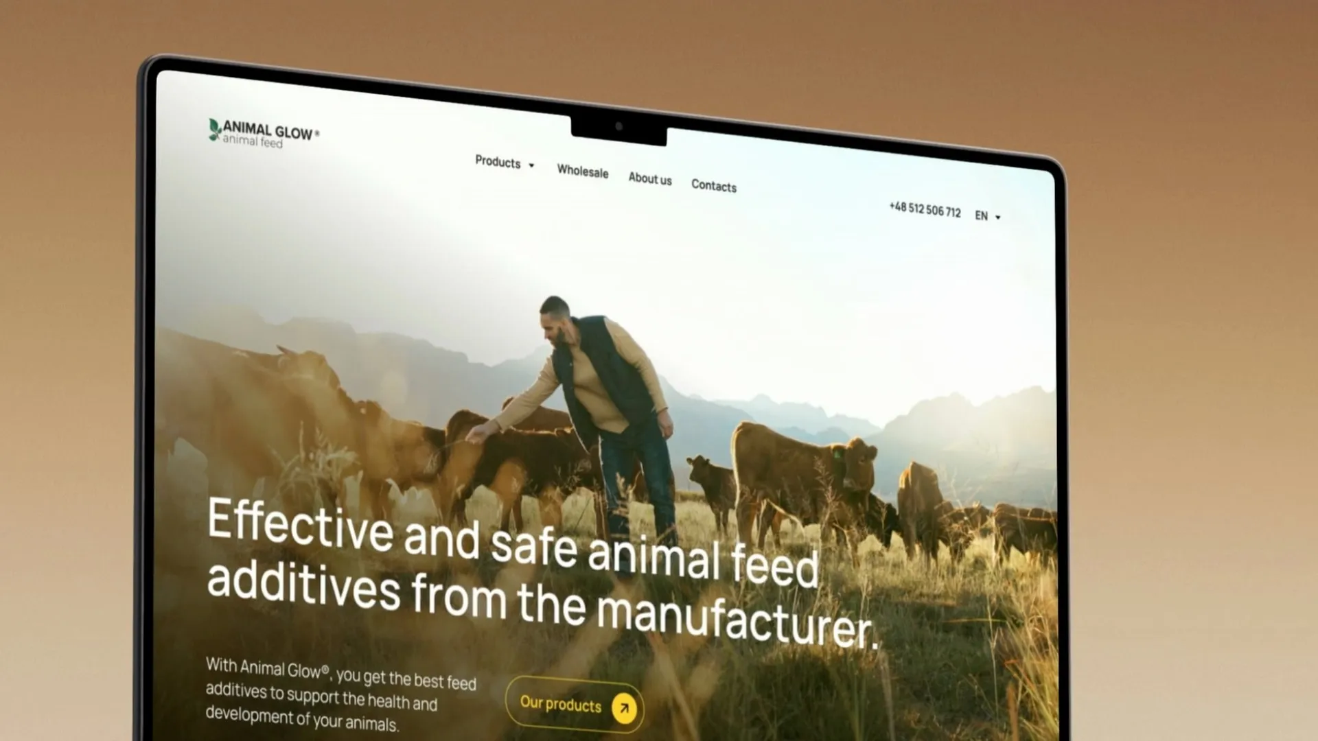 Animal Glow: Online store and design system for Animal Glow by Gempol Group, where buyers shop by animal and order anything from a small pouch to a 500 kg big bag.
