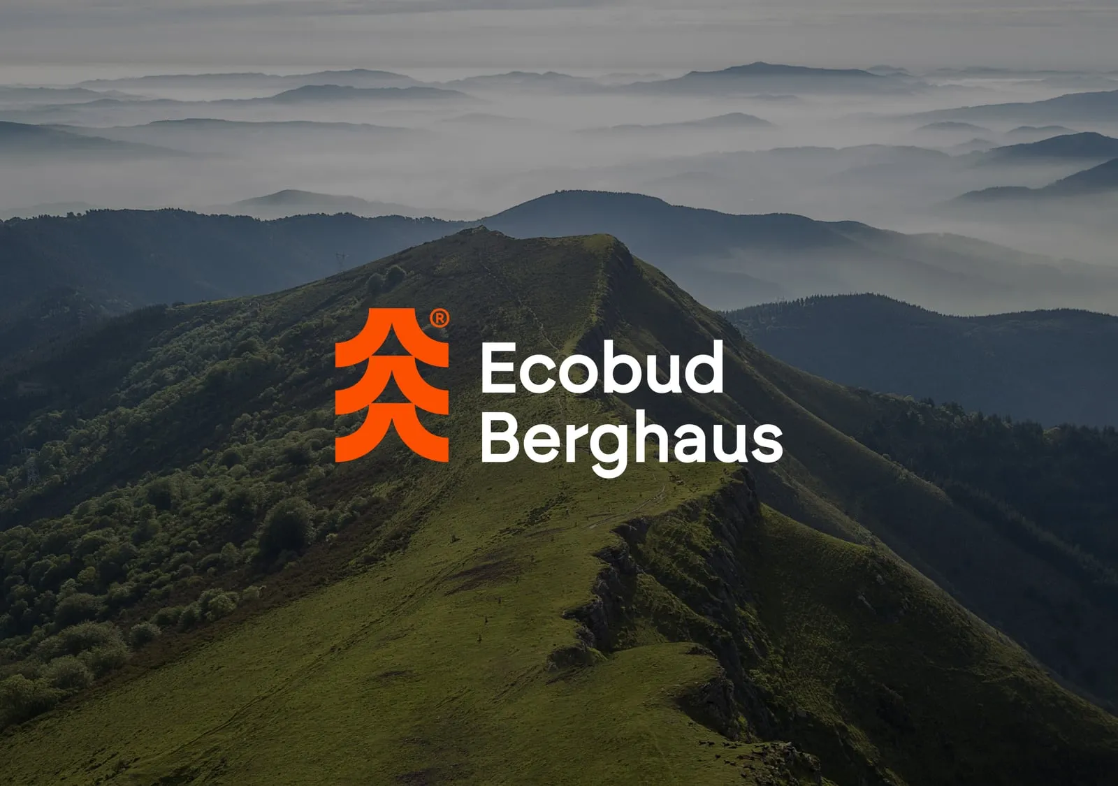 Ecobud Berghaus: Brand concept, logo, identity and brandbook for Ecobud Berghaus, a developer building homes in the Carpathian forest.
