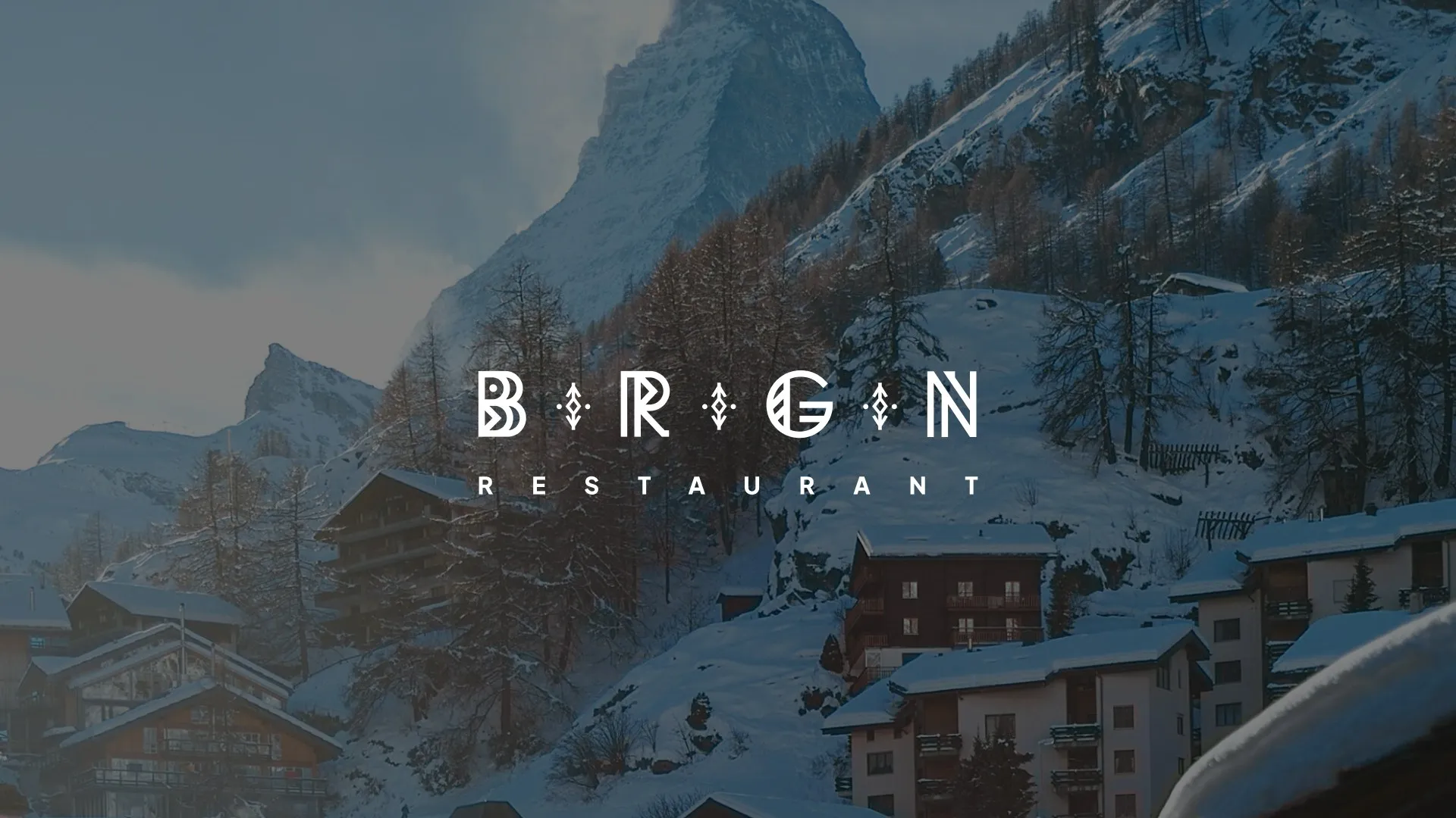 BERGEN Restaurant: Letters that work as pattern