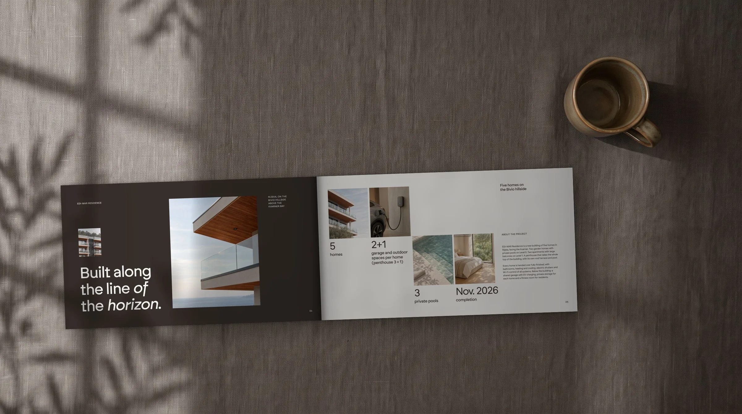 Edi-Mar Residence: A catalogue paced like a walk through the site