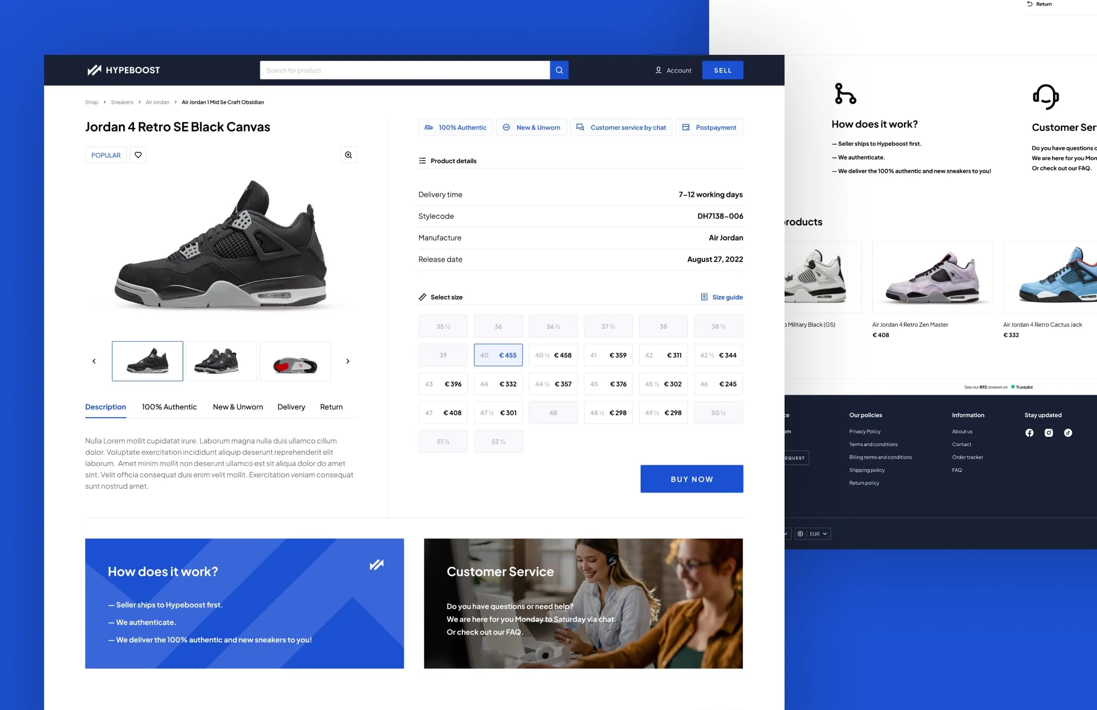 Hypeboost: Authenticity in the first line