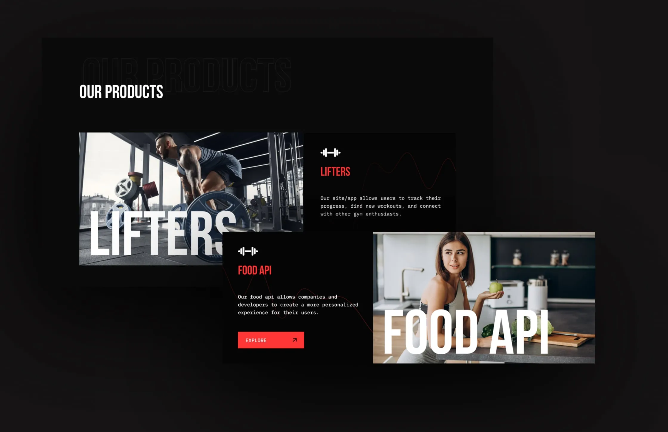 Lifters: Two products, one template