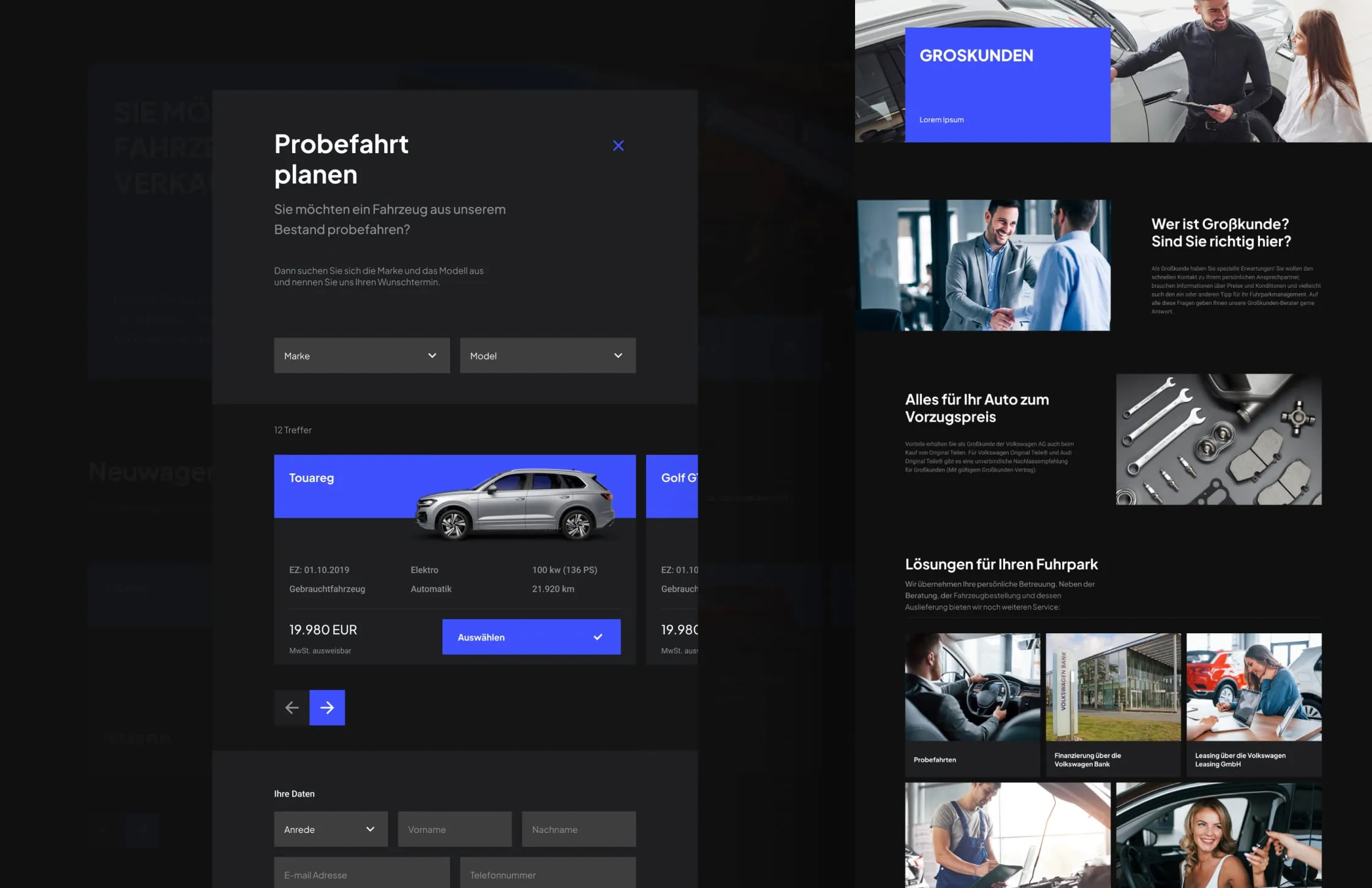 Autohaus: Booking in one window