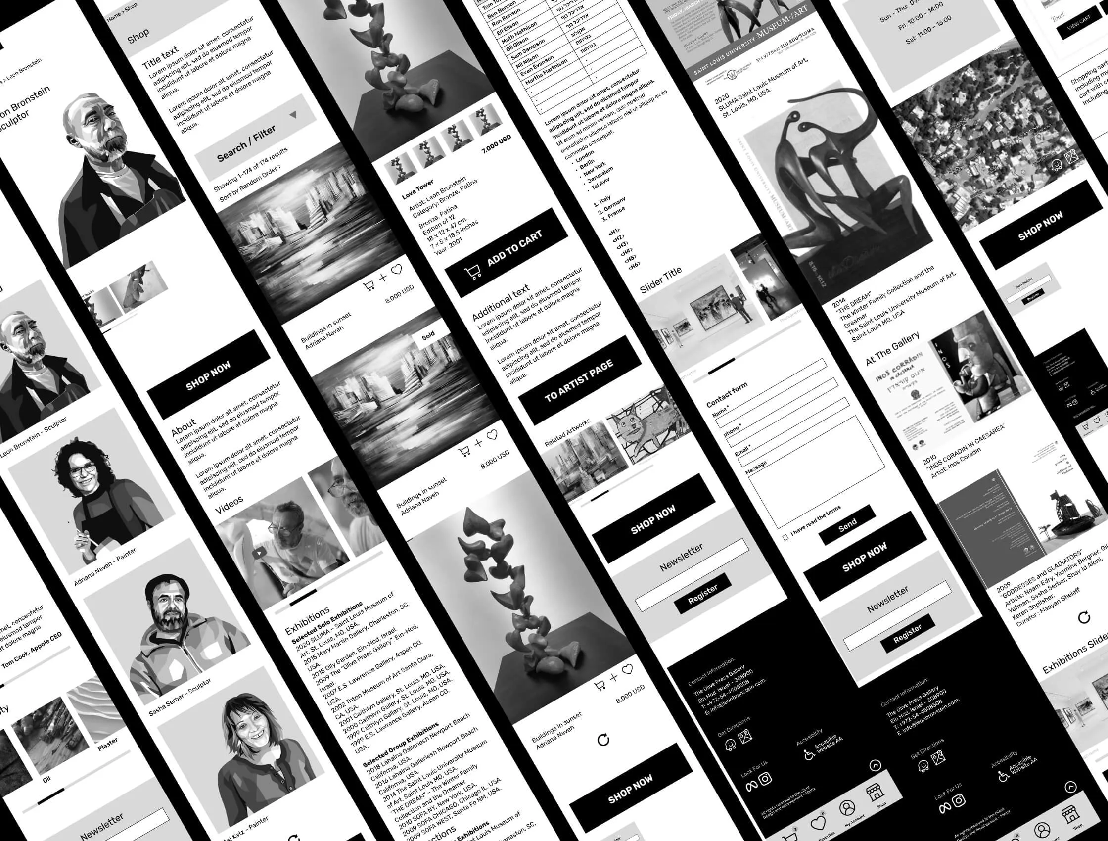 The Olive Press Gallery: The same gallery on a phone