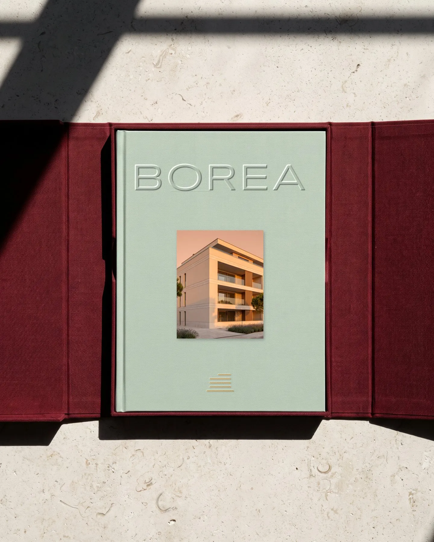 BOREA: Oxblood, mint and stone