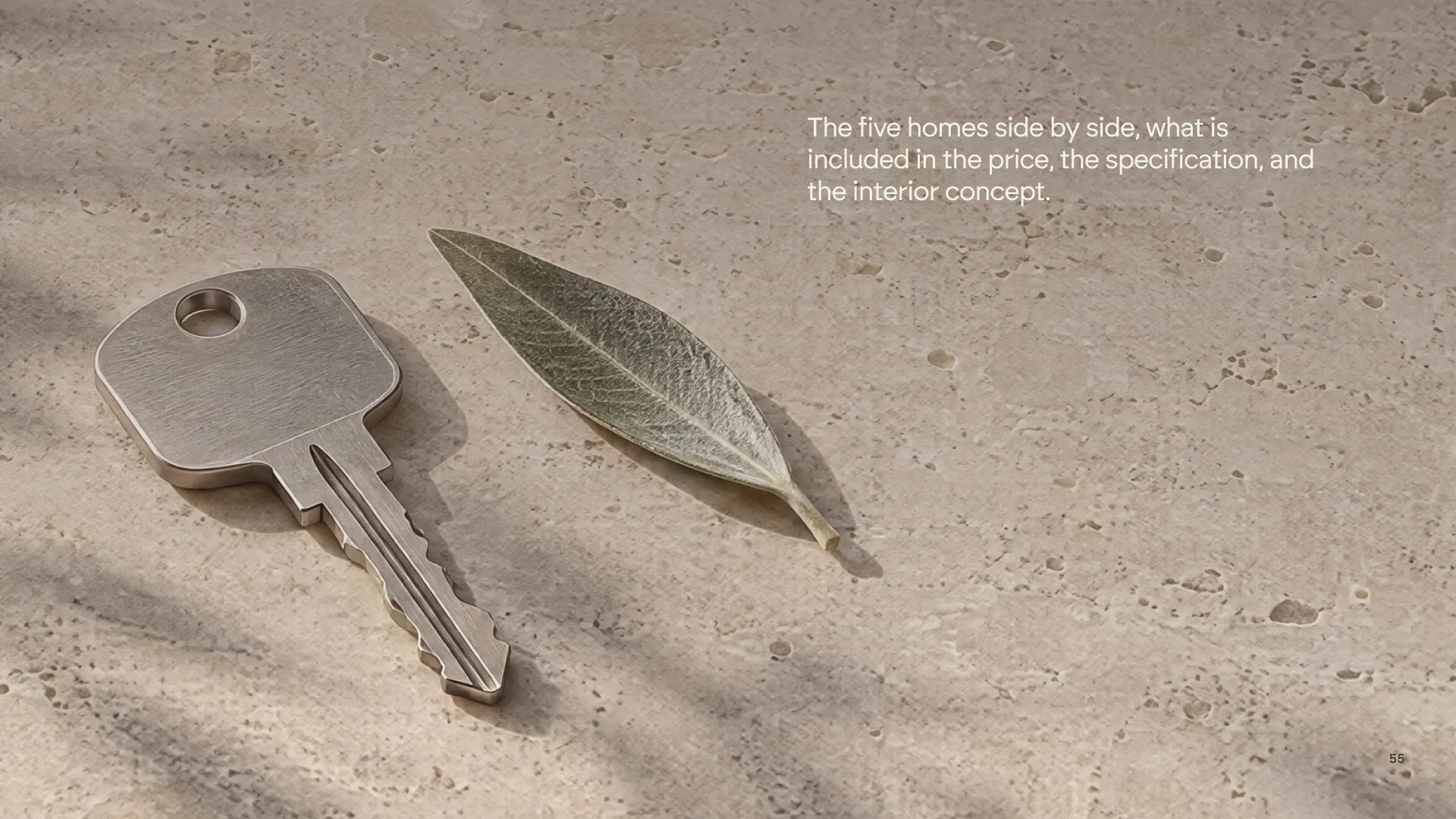 Chapter openers, details and the interior design concept.