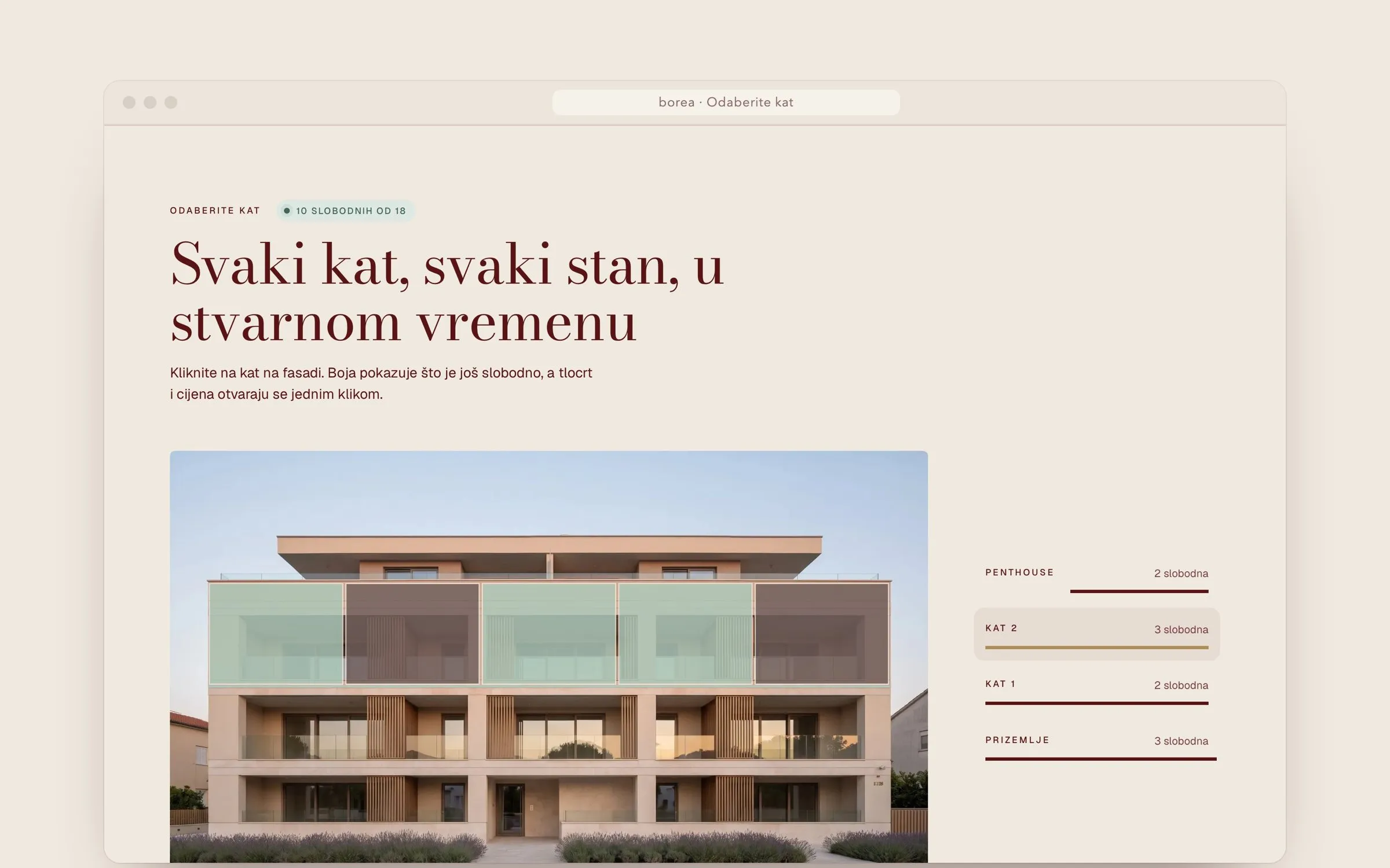 BOREA: The facade is the menu