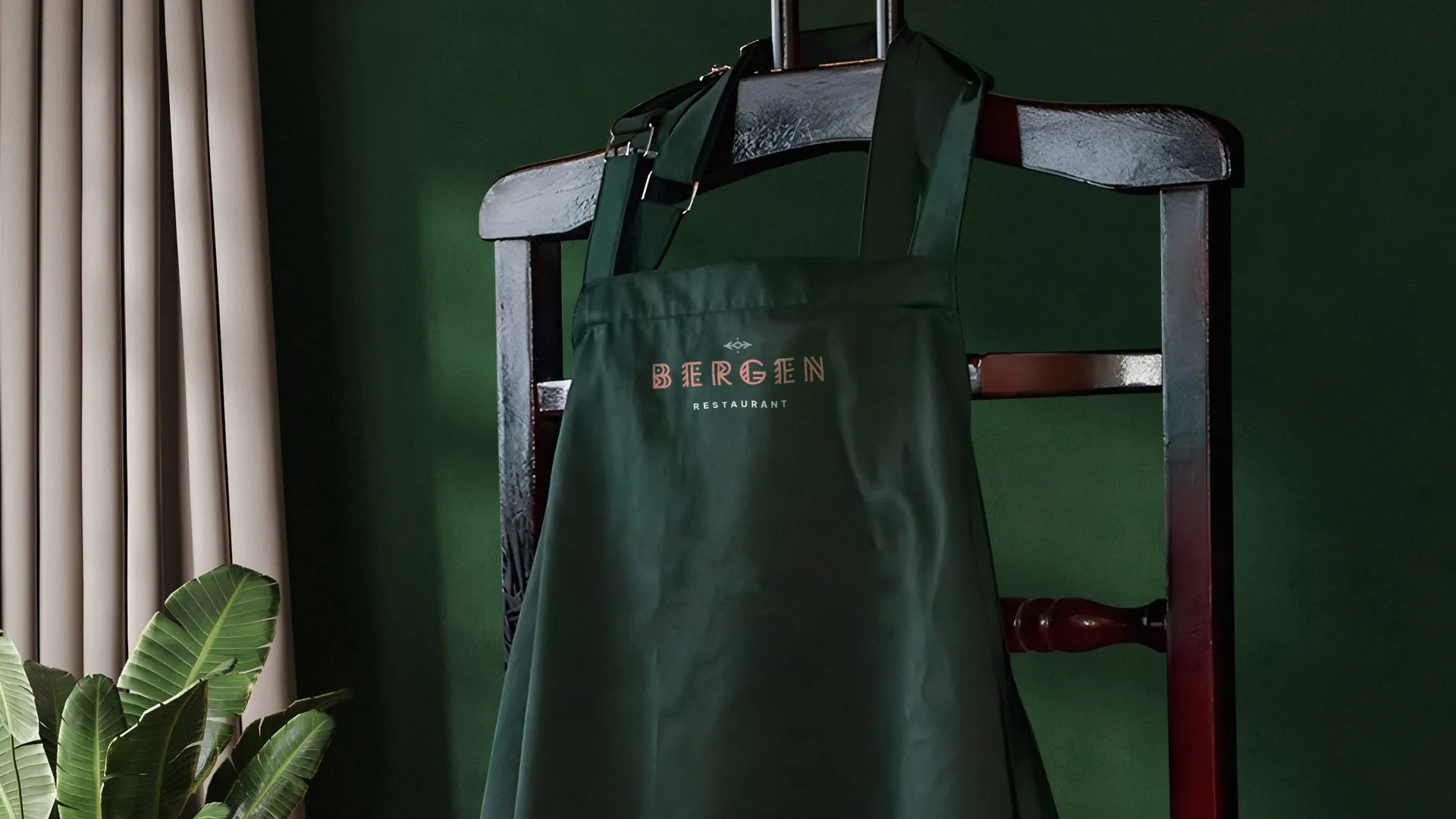Staff aprons and take-away bags.