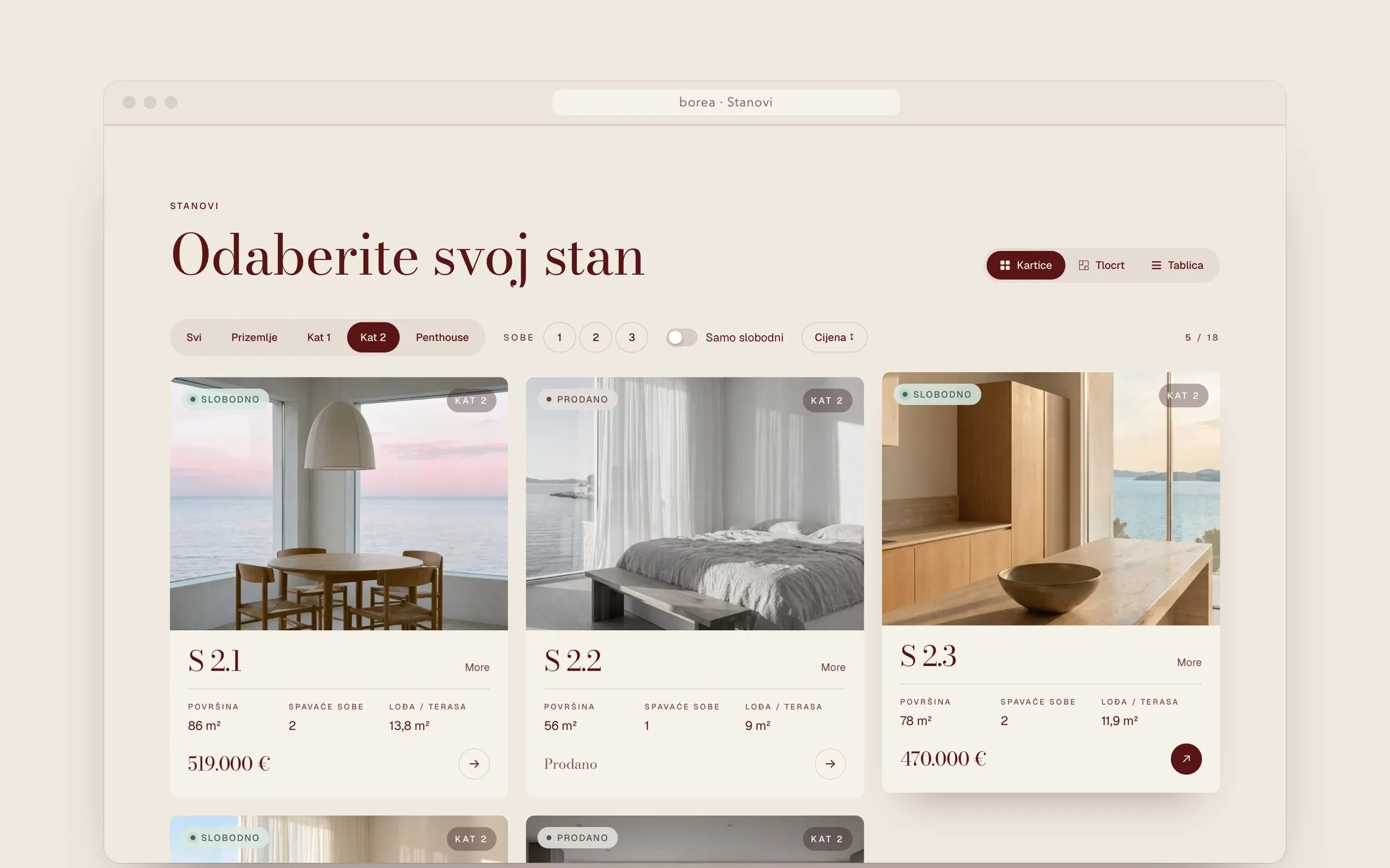 BOREA: Plan, photos and price in one place