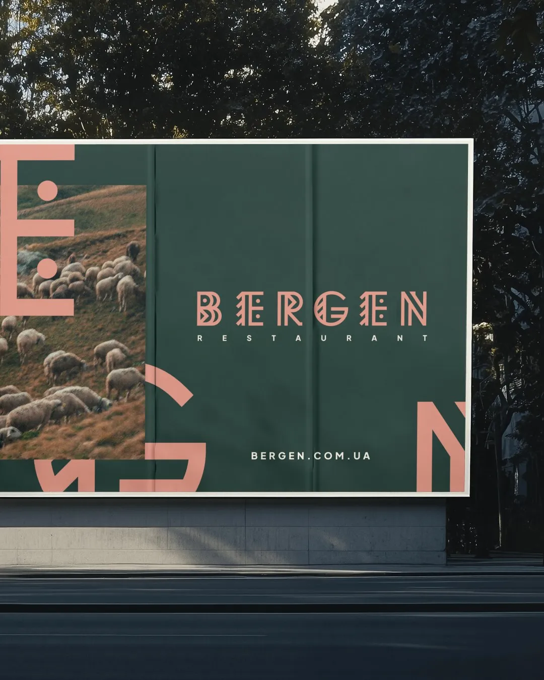 On Instagram the billboard continues from one post into the next.